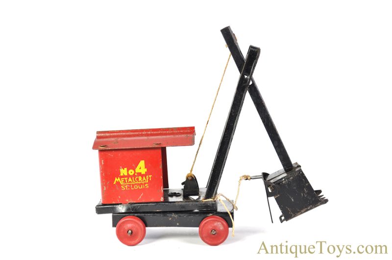 Metalcraft Corp. Pressed Steel "Metalcraft No. 4 St. Louis" Steam Shovel Excavator <FONT COLOR="ff000 ">*SOLD*</font> - Image 2