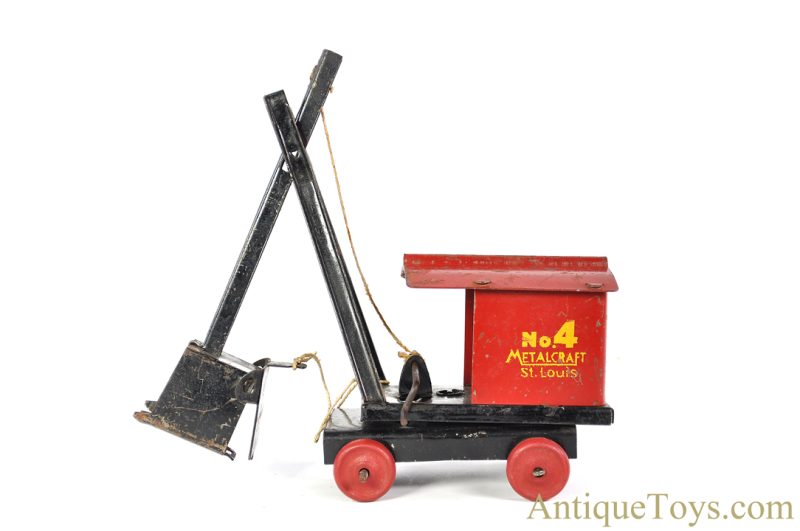 Metalcraft Corp. Pressed Steel "Metalcraft No. 4 St. Louis" Steam Shovel Excavator <FONT COLOR="ff000 ">*SOLD*</font> - Image 3