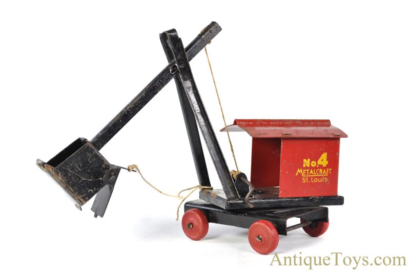 Metalcraft Corp. Pressed Steel "Metalcraft No. 4 St. Louis" Steam Shovel Excavator <FONT COLOR="ff000 ">*SOLD*</font>