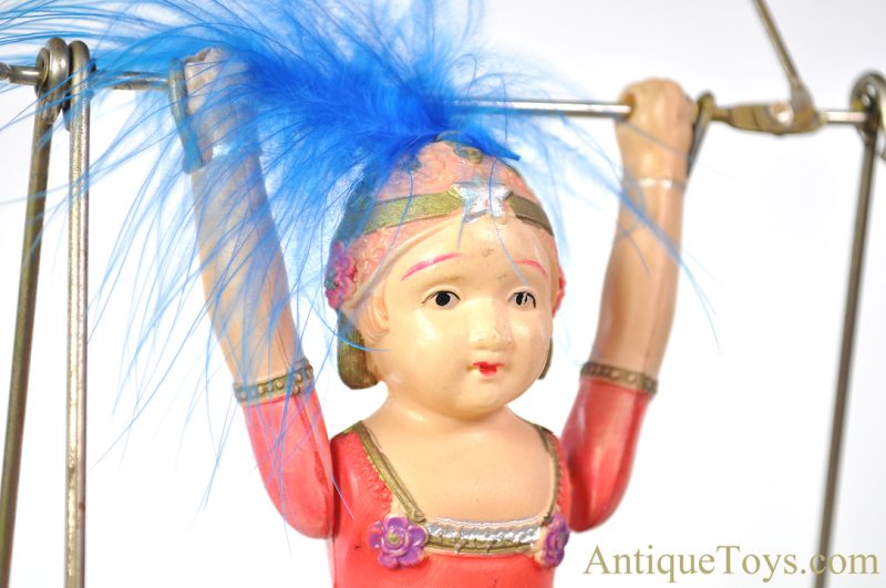 My Friend Celluloid Windup Acrobat "Lola the Lady Marvel" Japanese Toy for Sale - Image 7