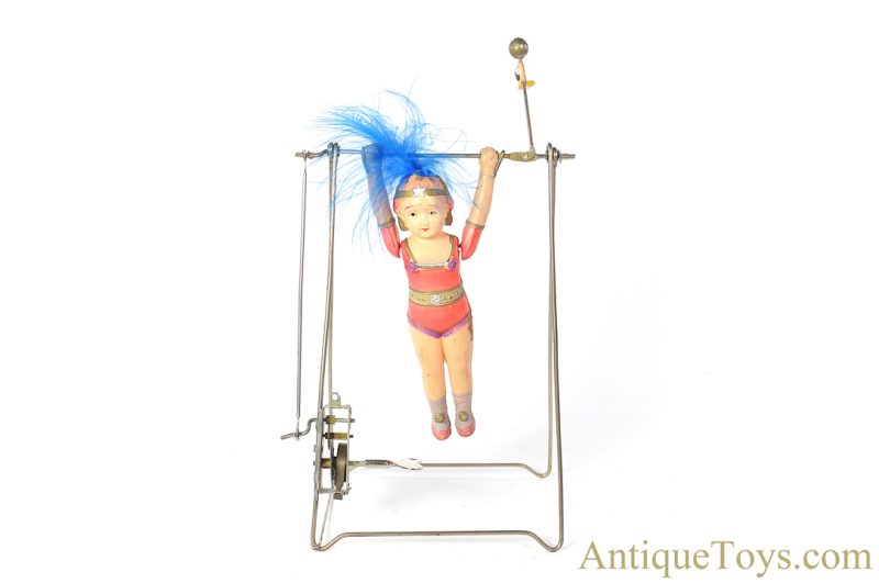 My Friend Celluloid Windup Acrobat "Lola the Lady Marvel" Japanese Toy for Sale - Image 3