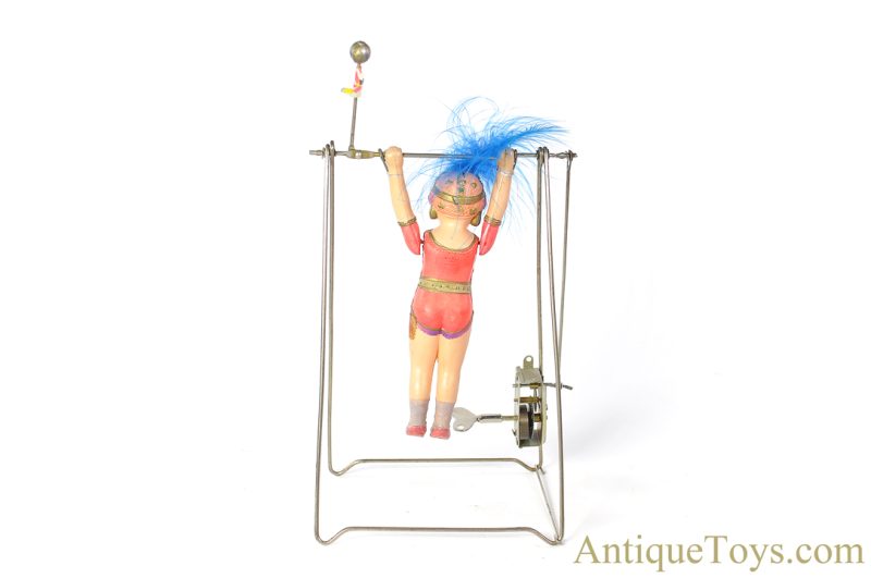 My Friend Celluloid Windup Acrobat "Lola the Lady Marvel" Japanese Toy for Sale - Image 4