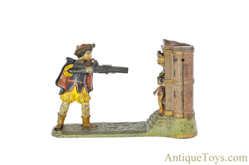 J.E. Stevens Co. Cast Iron No. 331 "William Tell" Mechanical Bank <FONT COLOR="ff000 ">*SOLD*</font> - Image 3