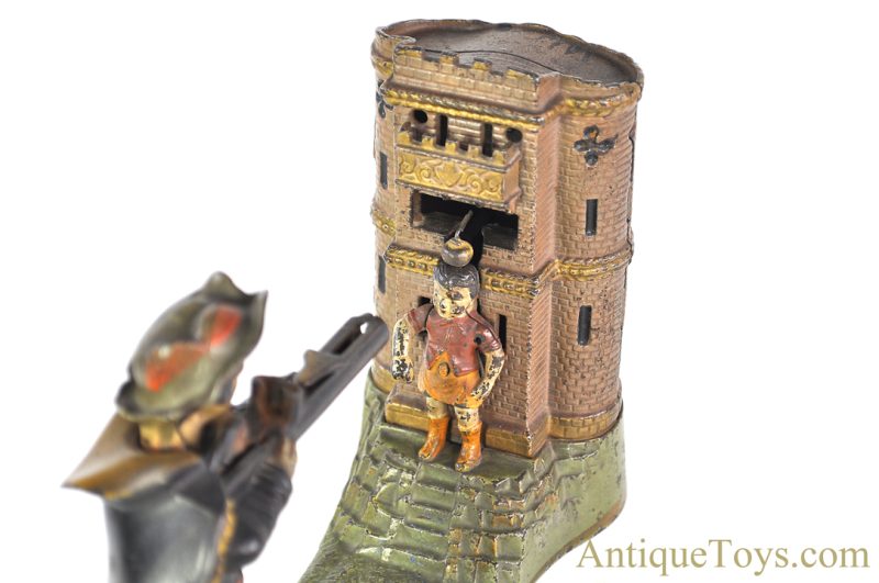 J.E. Stevens Co. Cast Iron No. 331 "William Tell" Mechanical Bank <FONT COLOR="ff000 ">*SOLD*</font> - Image 8