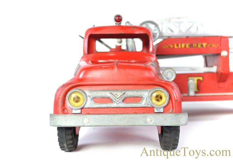 Tonka Pressed Steel T.F.D #5 Life Net Aerial Ladder Truck Fire Engine <FONT COLOR="ff000 ">*SOLD*</font> - Image 8