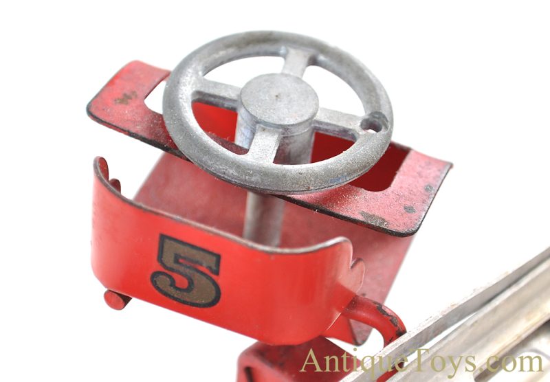 Tonka Pressed Steel T.F.D #5 Life Net Aerial Ladder Truck Fire Engine <FONT COLOR="ff000 ">*SOLD*</font> - Image 6