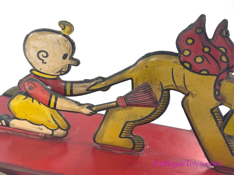 Nifty Toys by J. Chein Tin Lithographed ButterCup and SpareRibs Pull Toy <FONT COLOR="ff000 ">*SOLD*</font> - Image 4
