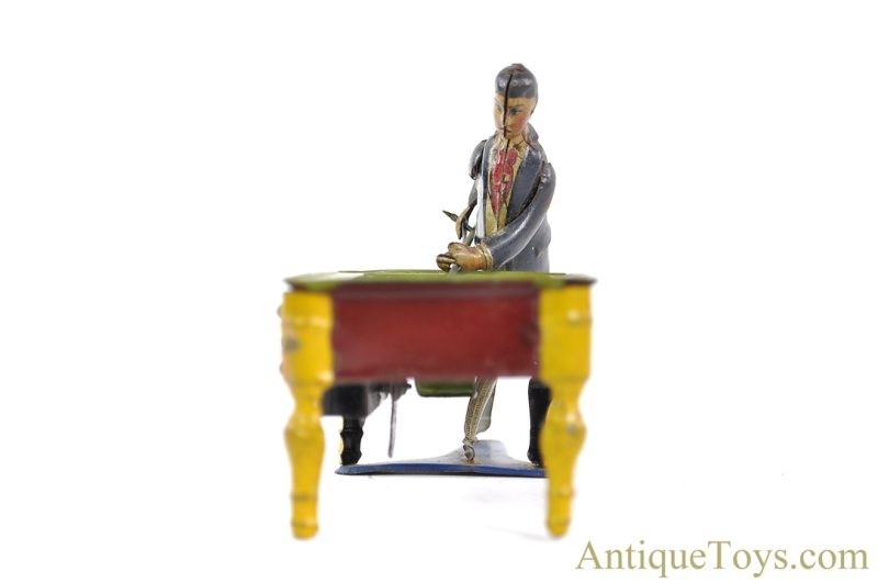 Kienberger & Co. (Ki. Co.) ca. 1920's Tin Lithographed Windup "The Great Billiard Champion" Pool Player <FONT COLOR="ff000 ">*SOLD*</font> - Image 6