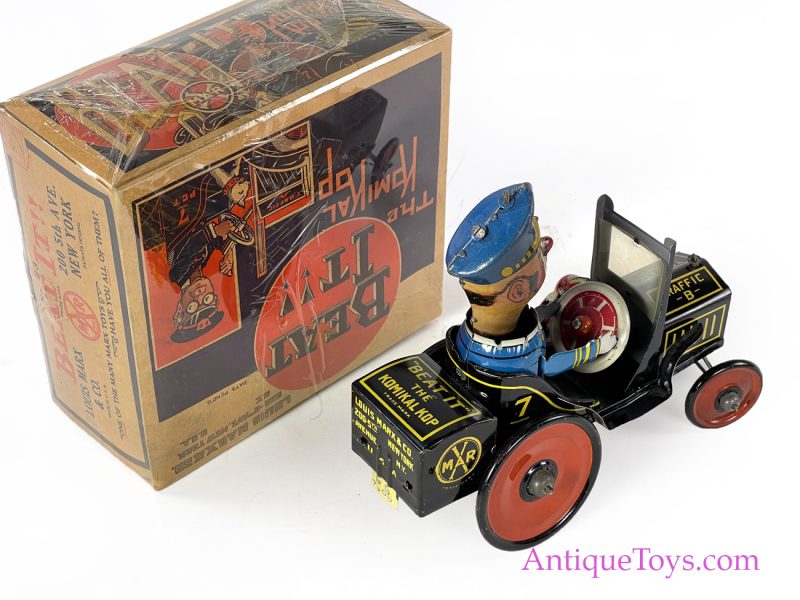 Marx ca. 1930’s Tin Lithographed Windup “Beat It” Komikal Kop in Box <FONT COLOR="ff000 ">*SOLD*</font> - Image 6