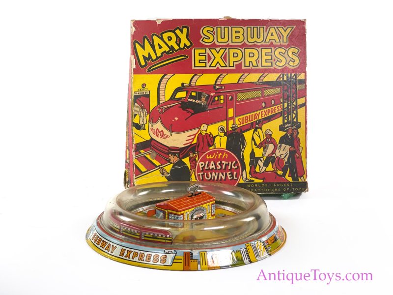 Marx RARE Tin Lithographed Windup "Subway Express" Vintage Toy in Box <FONT COLOR="ff000 ">*SOLD*</font> - Image 9