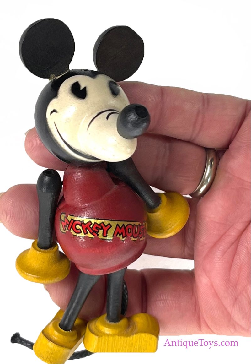 Halsam Products Co. Wooden RARE Mickey Mouse Jointed Doll <FONT COLOR="ff000 ">*SOLD*</font> - Image 5
