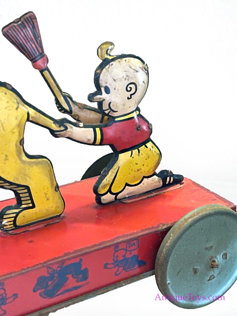 Nifty Toys by J. Chein Tin Lithographed ButterCup and SpareRibs Pull Toy <FONT COLOR="ff000 ">*SOLD*</font> - Image 2