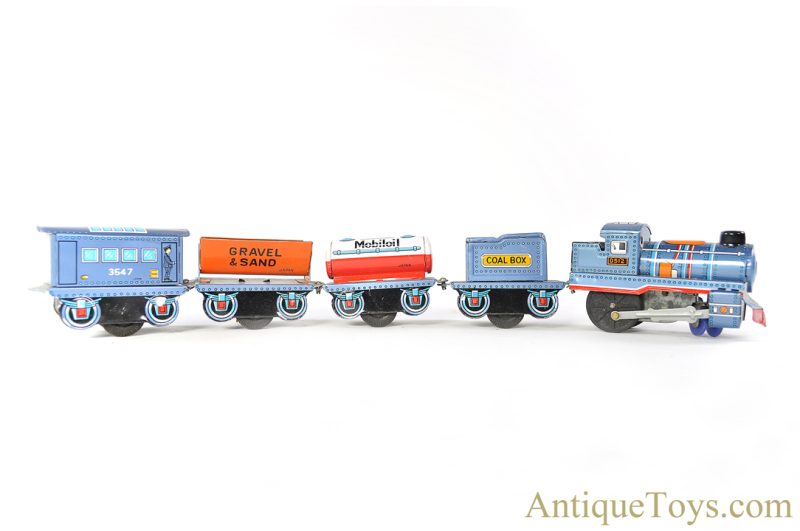 Daiya Tin Lithographed Windup ca. 1940's "5-Piece Mechanical Monorail Train Set" in Box <FONT COLOR="ff000 ">*SOLD*</font> - Image 2