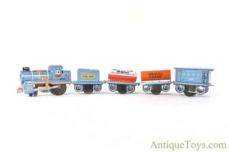 Daiya Tin Lithographed Windup ca. 1940's "5-Piece Mechanical Monorail Train Set" in Box <FONT COLOR="ff000 ">*SOLD*</font> - Image 3