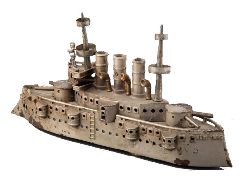 Dent Cast Iron U.S.S. New York Battleship for Sale <FONT COLOR="ff000 ">*SOLD*</font>