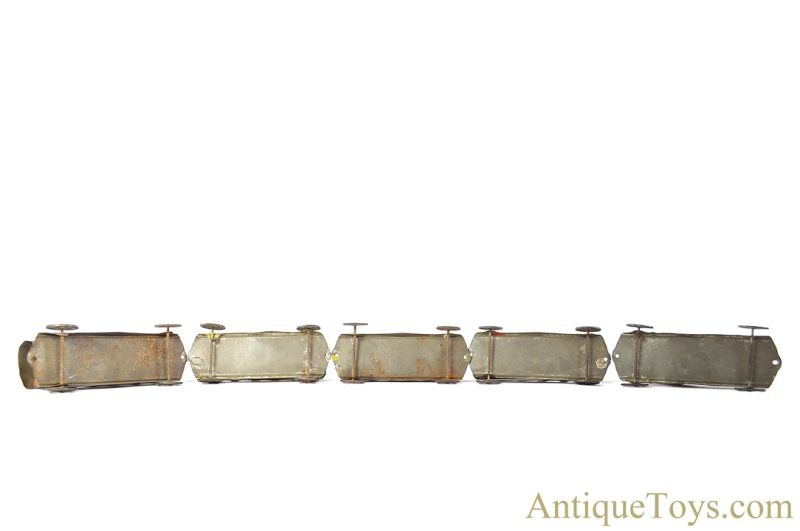 James Fallows Tin Hand Painted 5 Piece Train Set <FONT COLOR="ff000 ">*SOLD*</font> - Image 4
