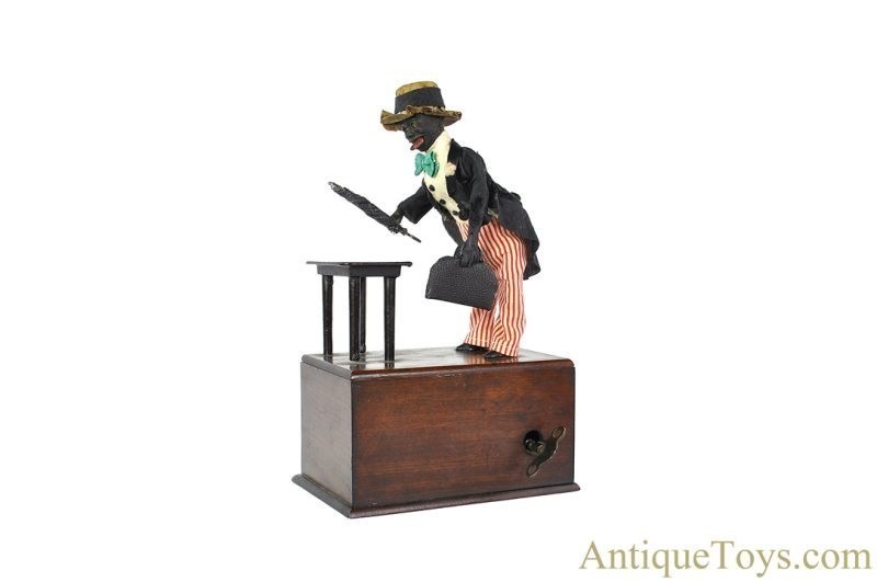 Ives, Blakeslee & Williams Co. ca. 1890's Clockwork No. 49-9 "The Mechanical Stump Speaker" Black Americana for Sale <FONT COLOR="ff000 ">*SOLD*</font> - Image 2