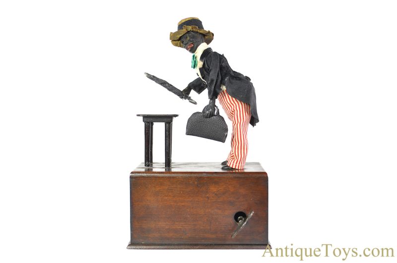 Ives, Blakeslee & Williams Co. ca. 1890's Clockwork No. 49-9 "The Mechanical Stump Speaker" Black Americana for Sale <FONT COLOR="ff000 ">*SOLD*</font> - Image 4