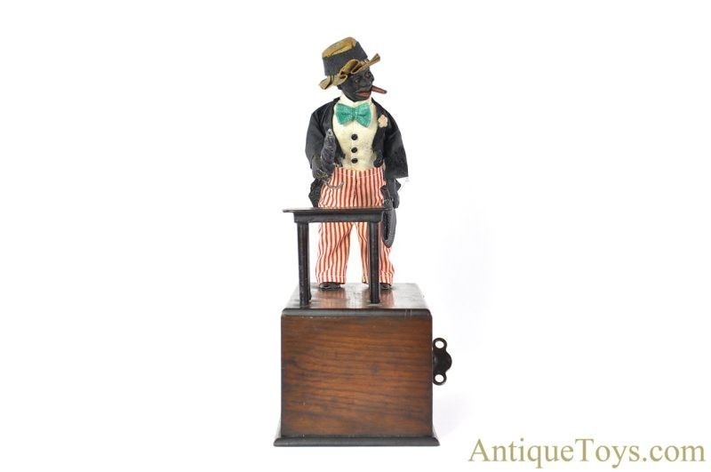 Ives, Blakeslee & Williams Co. ca. 1890's Clockwork No. 49-9 "The Mechanical Stump Speaker" Black Americana for Sale <FONT COLOR="ff000 ">*SOLD*</font> - Image 6