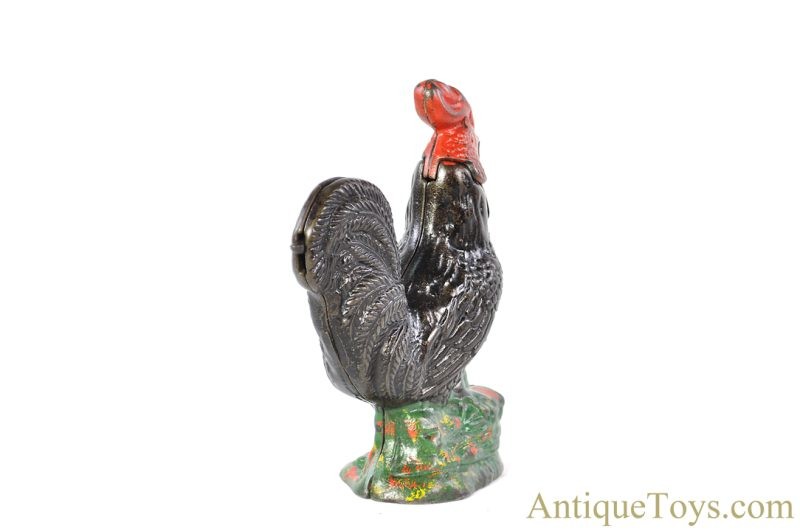 Kyser & Rex Cast Iron "Mechanical Rooster Bank" Mechanical Bank for Sale <FONT COLOR="ff000 ">*SOLD*</font> - Image 4