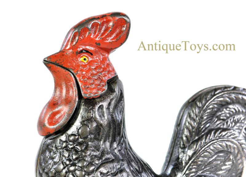 Kyser & Rex Cast Iron "Mechanical Rooster Bank" Mechanical Bank for Sale <FONT COLOR="ff000 ">*SOLD*</font> - Image 9