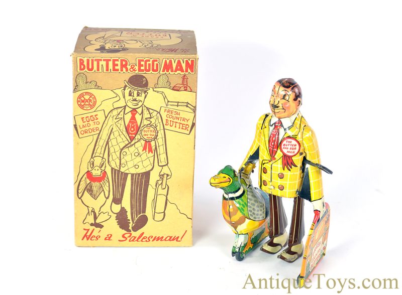 Marx ca. 1930's Tin Lithographed Windup "Butter & Egg Man" with Box <FONT COLOR="ff000 ">*SOLD*</font>