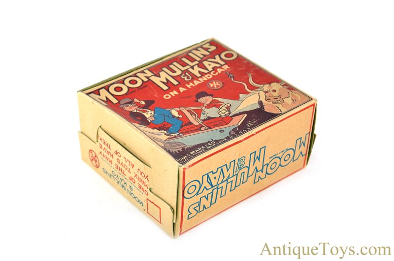 Marx Tin Lithographed Windup "Moon Mullins & Kayo on a Handcar" in Box <FONT COLOR="ff000 ">*SOLD*</font> - Image 6