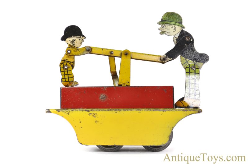 Marx Tin Lithographed Windup "Moon Mullins & Kayo on a Handcar" in Box <FONT COLOR="ff000 ">*SOLD*</font> - Image 3
