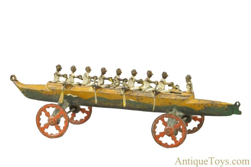U.S. Hardware Company Cast Iron Rowing Sculling Crew Pull Toy <FONT COLOR="ff000 ">*SOLD*</font>