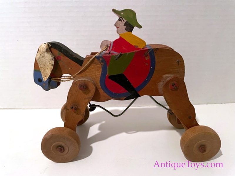 Japanese Pre-War Wooden Cowboy Horse Toys <FONT COLOR="ff000 ">*SOLD*</font> - Image 8