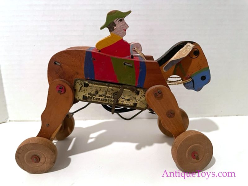 Japanese Pre-War Wooden Cowboy Horse Toys <FONT COLOR="ff000 ">*SOLD*</font> - Image 9