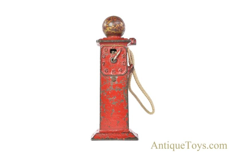 Arcade ca. 1920's Cast Iron #456X Gas Pump Still Coin Penny Bank <FONT COLOR="ff000 ">*SOLD*</font> - Image 3