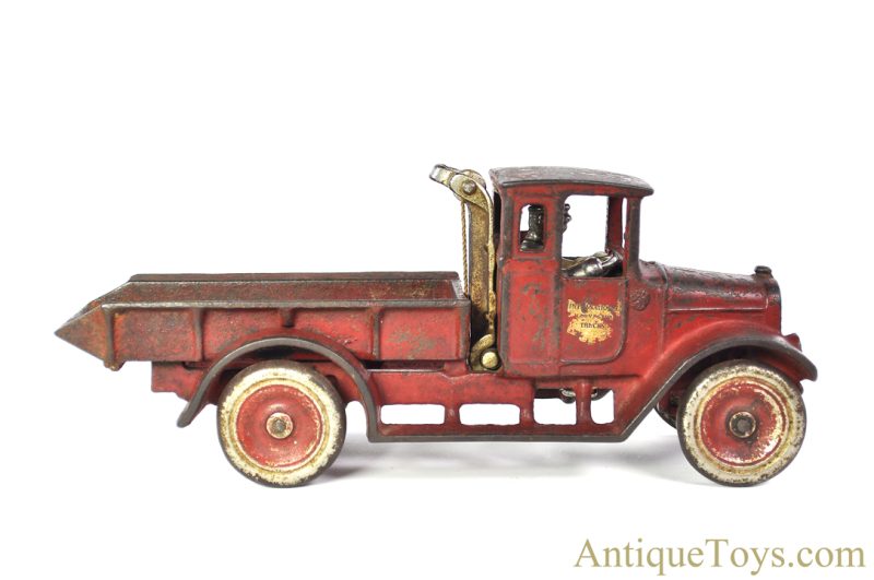 Arcade Cast Iron #211-R Red Baby International Harvester Dump Truck <FONT COLOR="ff000 ">*SOLD*</font>