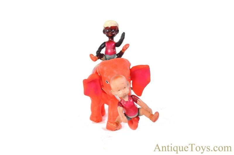 Geo. Borgfeldt & Co./Koyo Metal Co. Celluloid Windup Carl Anderson's "Henry on Elephant" Variation with Box <FONT COLOR="ff000 ">*SOLD*</font> - Image 7