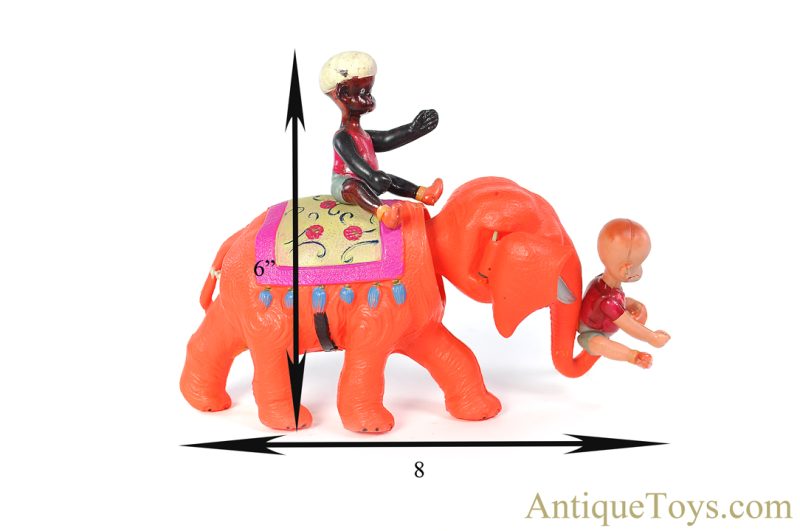 Geo. Borgfeldt & Co./Koyo Metal Co. Celluloid Windup Carl Anderson's "Henry on Elephant" Variation with Box <FONT COLOR="ff000 ">*SOLD*</font> - Image 14