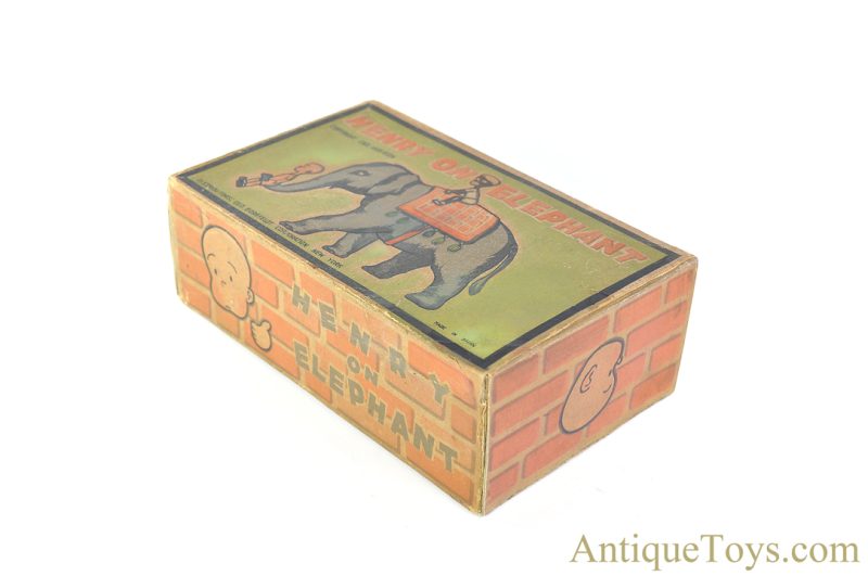 Geo. Borgfeldt & Co./Koyo Metal Co. Celluloid Windup Carl Anderson's "Henry on Elephant" Variation with Box <FONT COLOR="ff000 ">*SOLD*</font> - Image 13