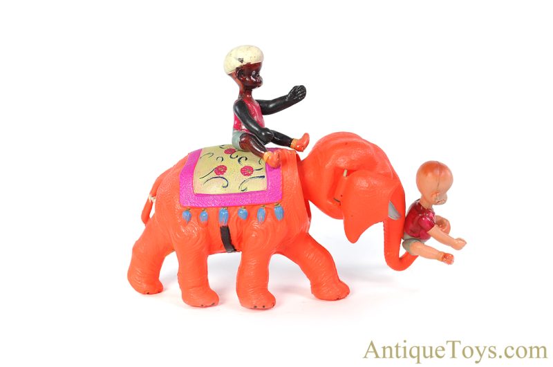 Geo. Borgfeldt & Co./Koyo Metal Co. Celluloid Windup Carl Anderson's "Henry on Elephant" Variation with Box <FONT COLOR="ff000 ">*SOLD*</font> - Image 4