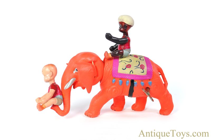 Geo. Borgfeldt & Co./Koyo Metal Co. Celluloid Windup Carl Anderson's "Henry on Elephant" Variation with Box <FONT COLOR="ff000 ">*SOLD*</font> - Image 5