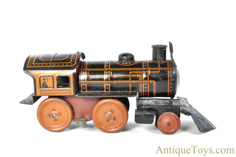 Marx Tin Lithographed Windup 999 Locomotive for Sale
