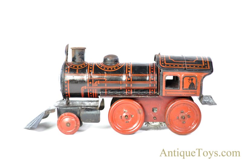 Marx Tin Lithographed Windup 999 Locomotive for Sale - Image 2