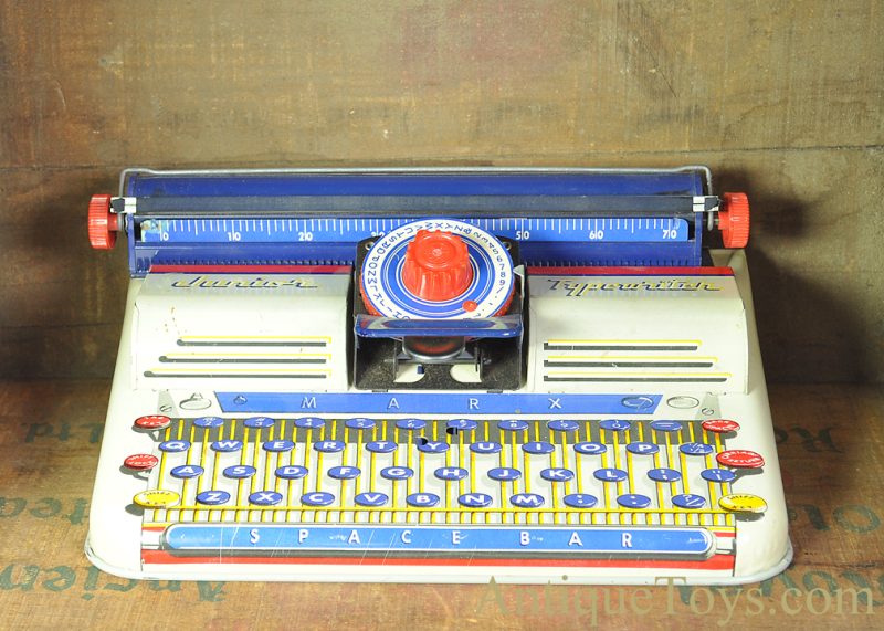 Marx Tin Lithographed "Junior Typewriter" in Box for Sale<FONT COLOR="ff000 ">*SOLD*</font> - Image 8