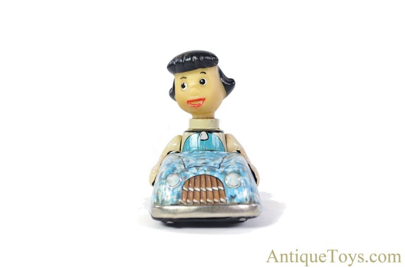 Marx Linemar Tin Lithographed Friction Betty Rubble "Hanna-Barbera's Flintstone Car" <FONT COLOR="ff000 ">*SOLD*</font> - Image 4