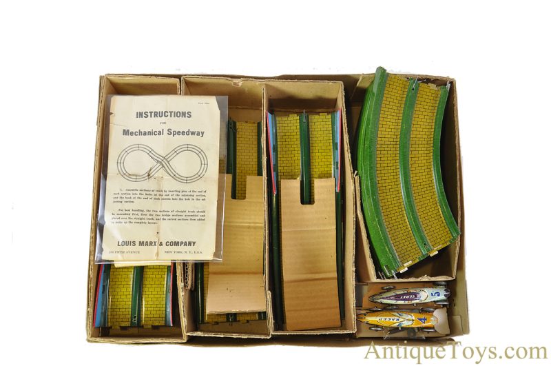 Marx Tin Lithographed Windup "Streamline Speedway" with Box <FONT COLOR="ff000 ">*SOLD*</font> - Image 3