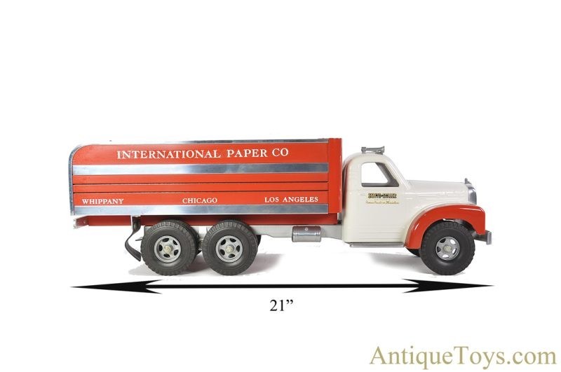 Fred Thompson Smith Miller, Inc. “Smitty Toys” Limited Edition 79/125 B Mack International Paper Truck in Box <FONT COLOR="ff000 ">*SOLD*</font> - Image 9