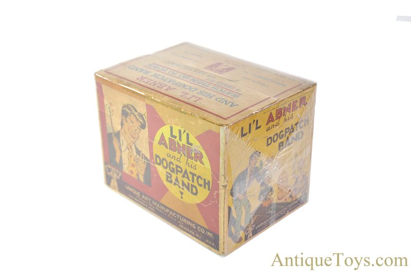Unique Art ca. 1940’s Tin Lithographed Windup “Li’l Abner and his Dogpatch Band” with Box <FONT COLOR="ff000 ">*SOLD*</font> - Image 9