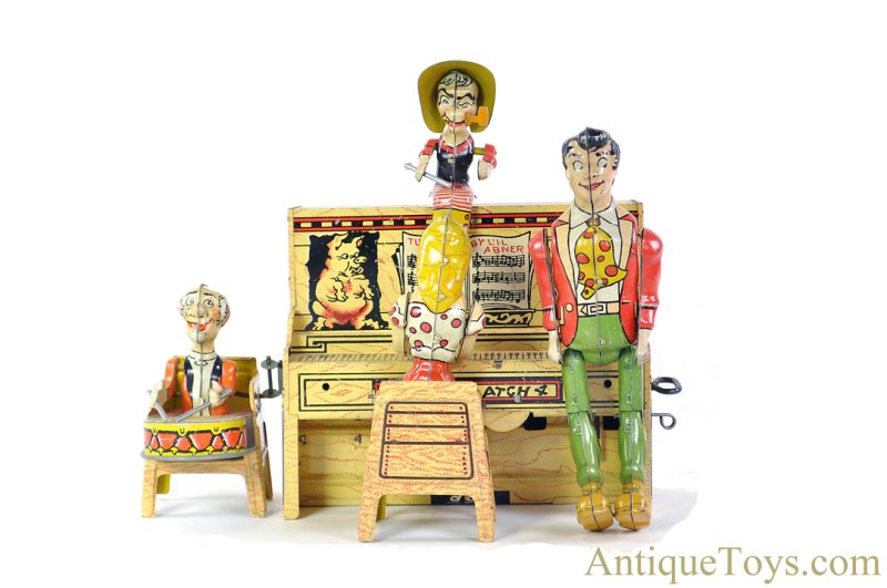 Unique Art ca. 1940’s Tin Lithographed Windup “Li’l Abner and his Dogpatch Band” with Box <FONT COLOR="ff000 ">*SOLD*</font> - Image 2