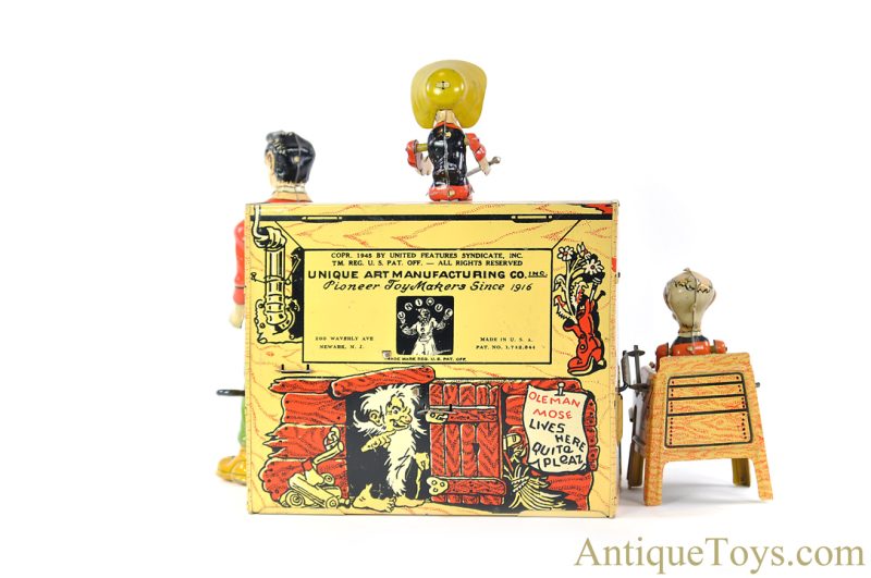 Unique Art ca. 1940’s Tin Lithographed Windup “Li’l Abner and his Dogpatch Band” with Box <FONT COLOR="ff000 ">*SOLD*</font> - Image 5