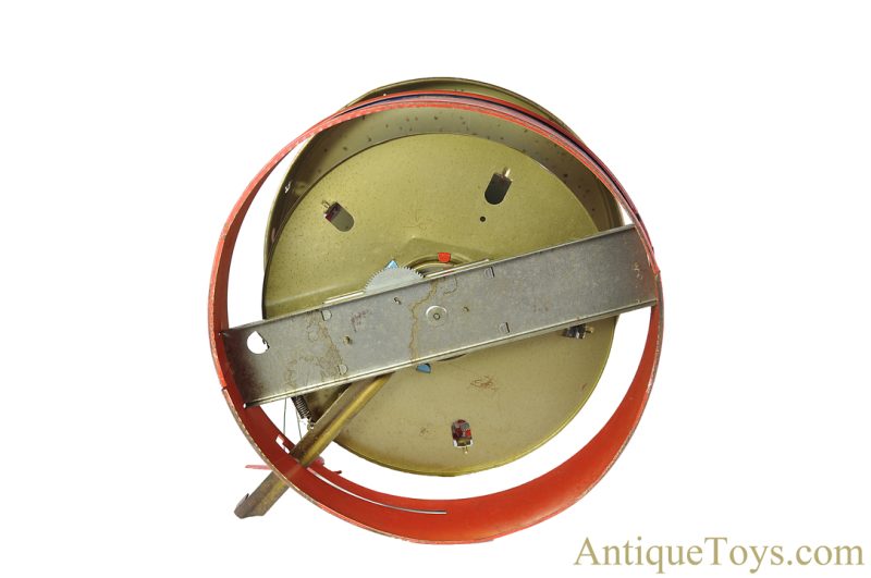 Wolverine Supply & Mfg. Tin Lithographed Lever Action No. 31A "Merry-Go-Round" Circus Carousel with Planes and Horses <FONT COLOR="ff000 ">*SOLD*</font> - Image 6