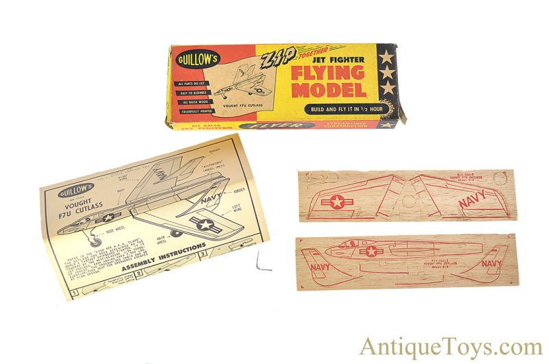 Vintage ca. 1930s/1940s Model Airplane Kits Set of 5 Hawk, Guillows, Cadet, Cleveland in Boxes <FONT COLOR="ff000 ">*SOLD*</font> - Image 5