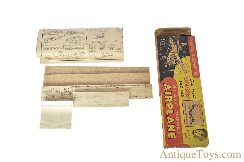 Vintage ca. 1930s/1940s Model Airplane Kits Set of 5 Hawk, Guillows, Cadet, Cleveland in Boxes <FONT COLOR="ff000 ">*SOLD*</font> - Image 7